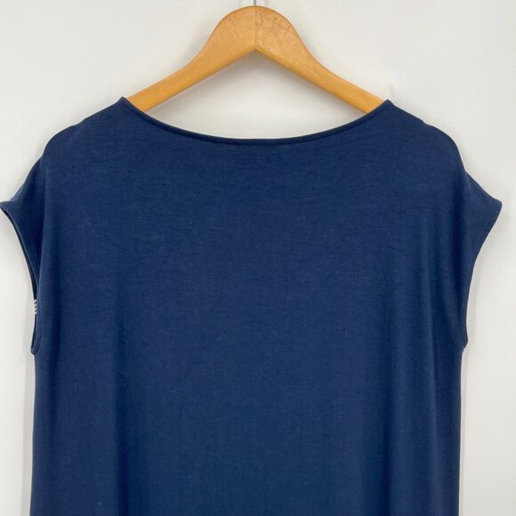 J. Jill Wearever Collection Diagonal Stripe Jersey Knit Midi Dress, Size Small - Picture 6 of 9